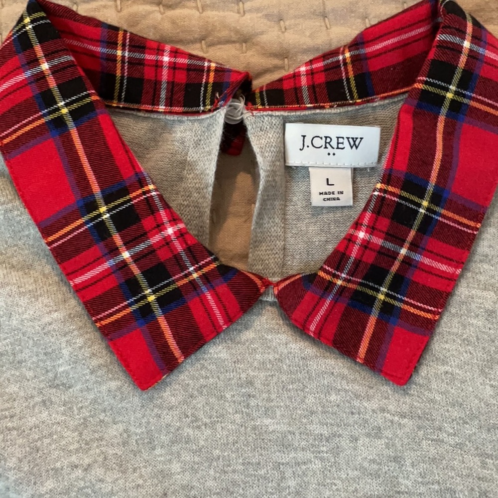 J. Crew Knit with Plaid - Picture 3 of 6